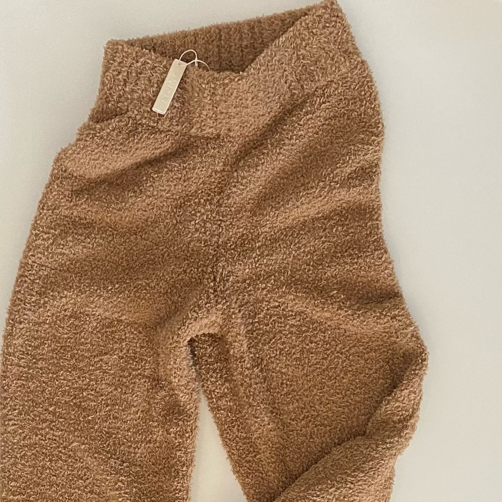 Skims Cozy Knit Pants Camel
